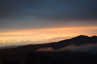 航空摄影的山
